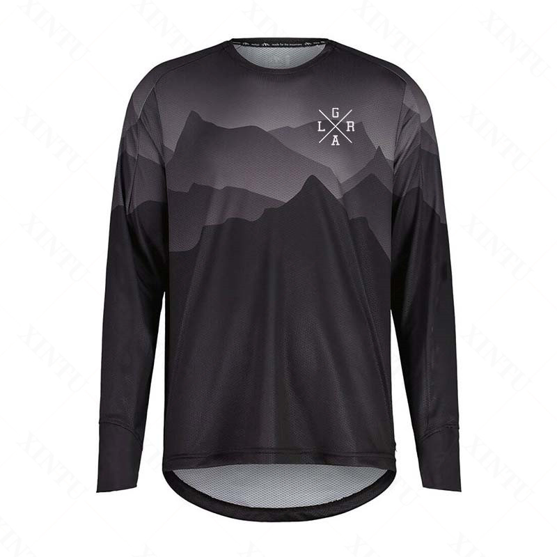 Cycling Jersey - قميص رجالي للدراجات النارية بأكمام طويلة،