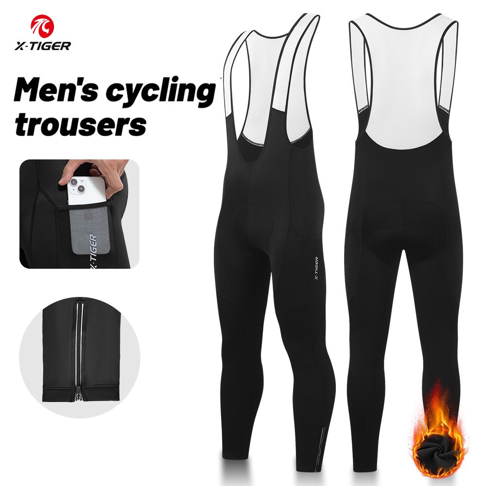 Cycling Gear To Keep You Warm - سروال X-TIGER الشتوي للرجال لركوب الدراجات،