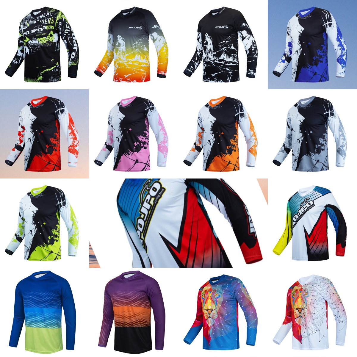 Cycling Jersey - قميص رجالي بأكمام طويلة لركوب الدراجات
