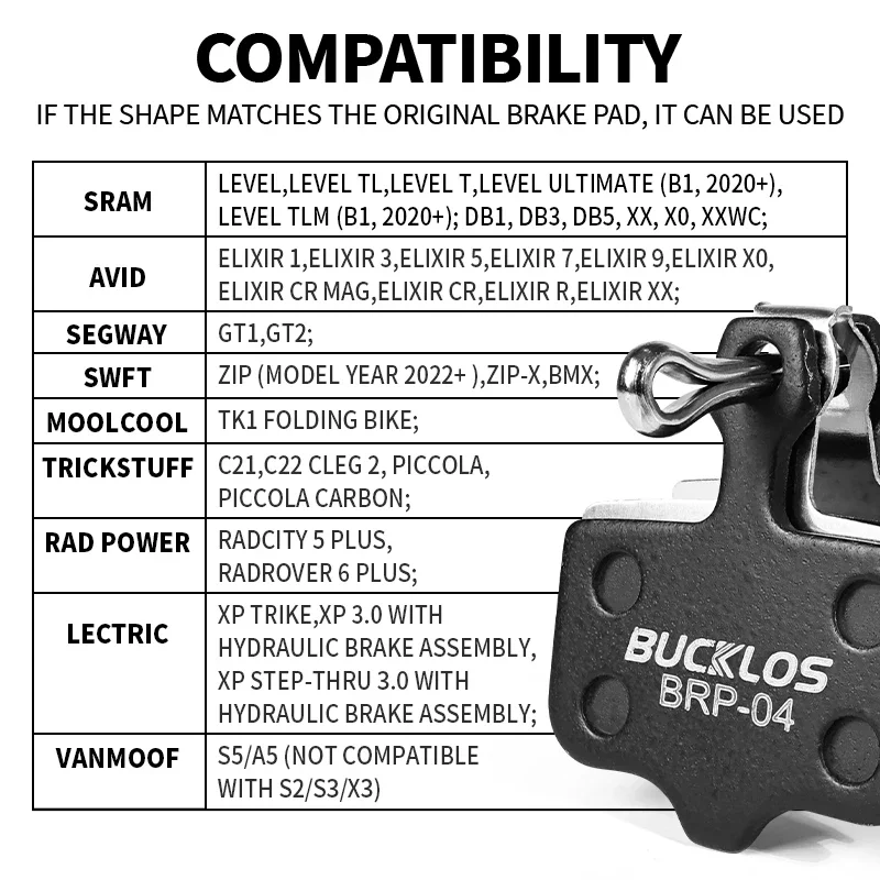 BUCKLOS الراتنج مكبح قرصي الوس - مراجعة Ykyw Cycling Gear وسعره
