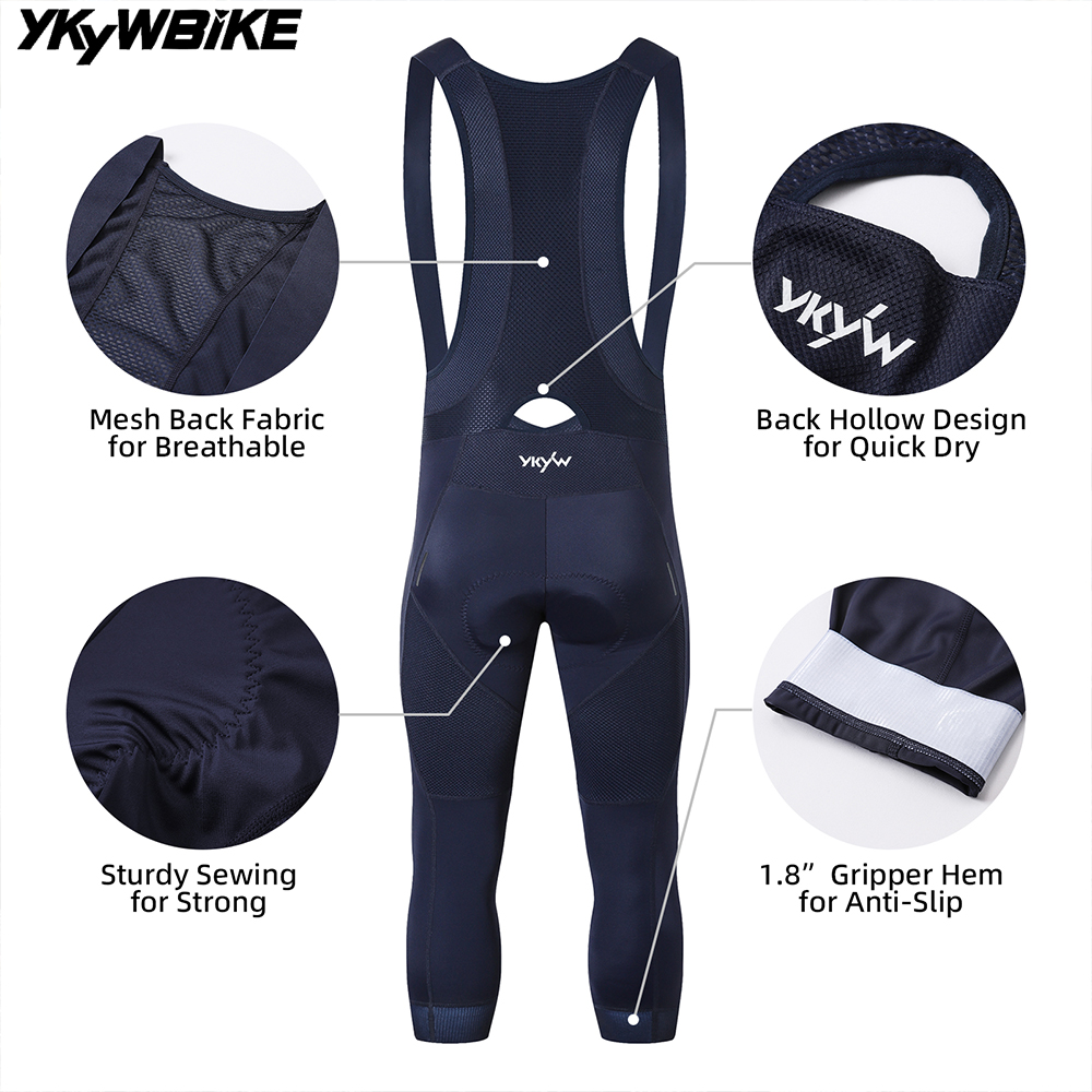 YKYW الرجال الصيف 3/4 مريلة رك - مراجعة Ykyw Cycling Gear وسعره